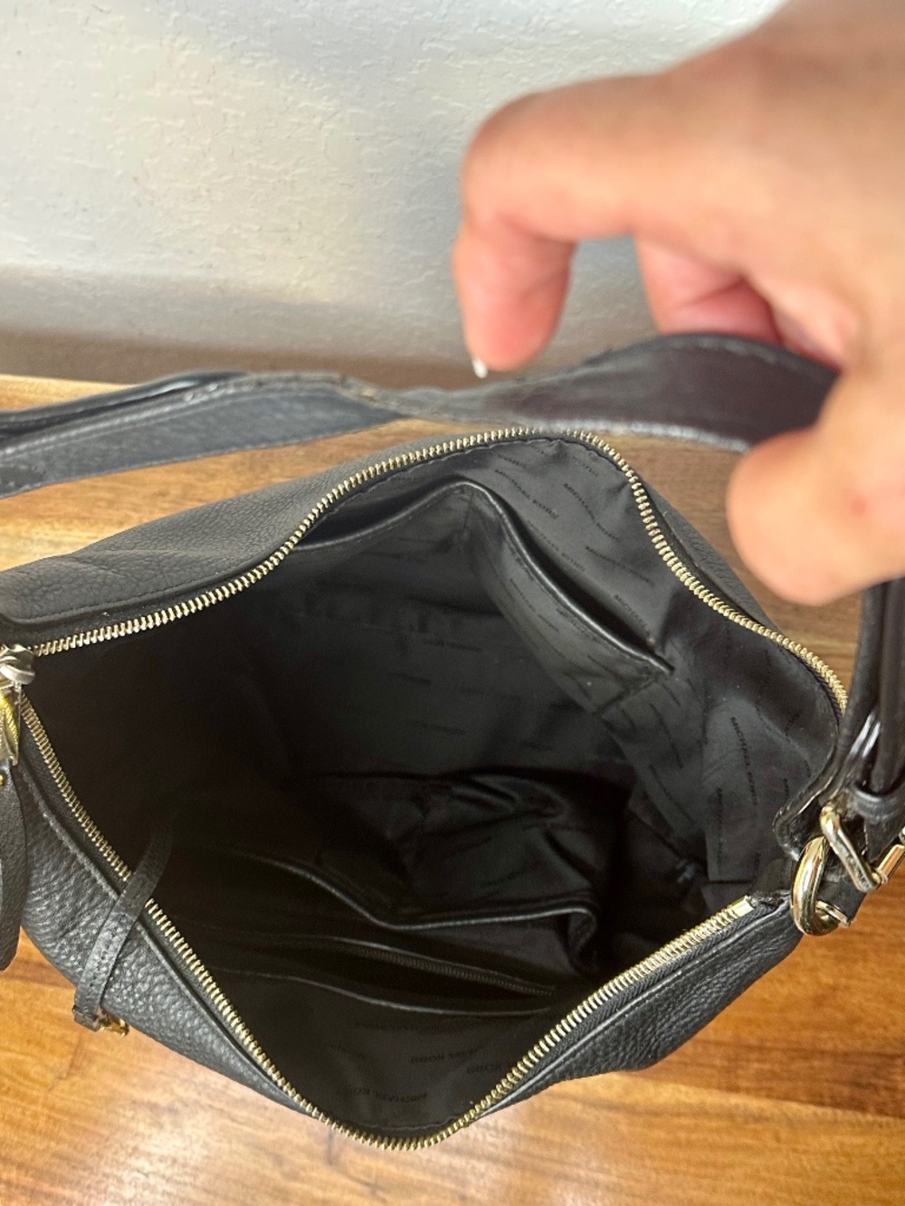 Michael Kors Large Leather Hobo Bag - Picture 7 of 16